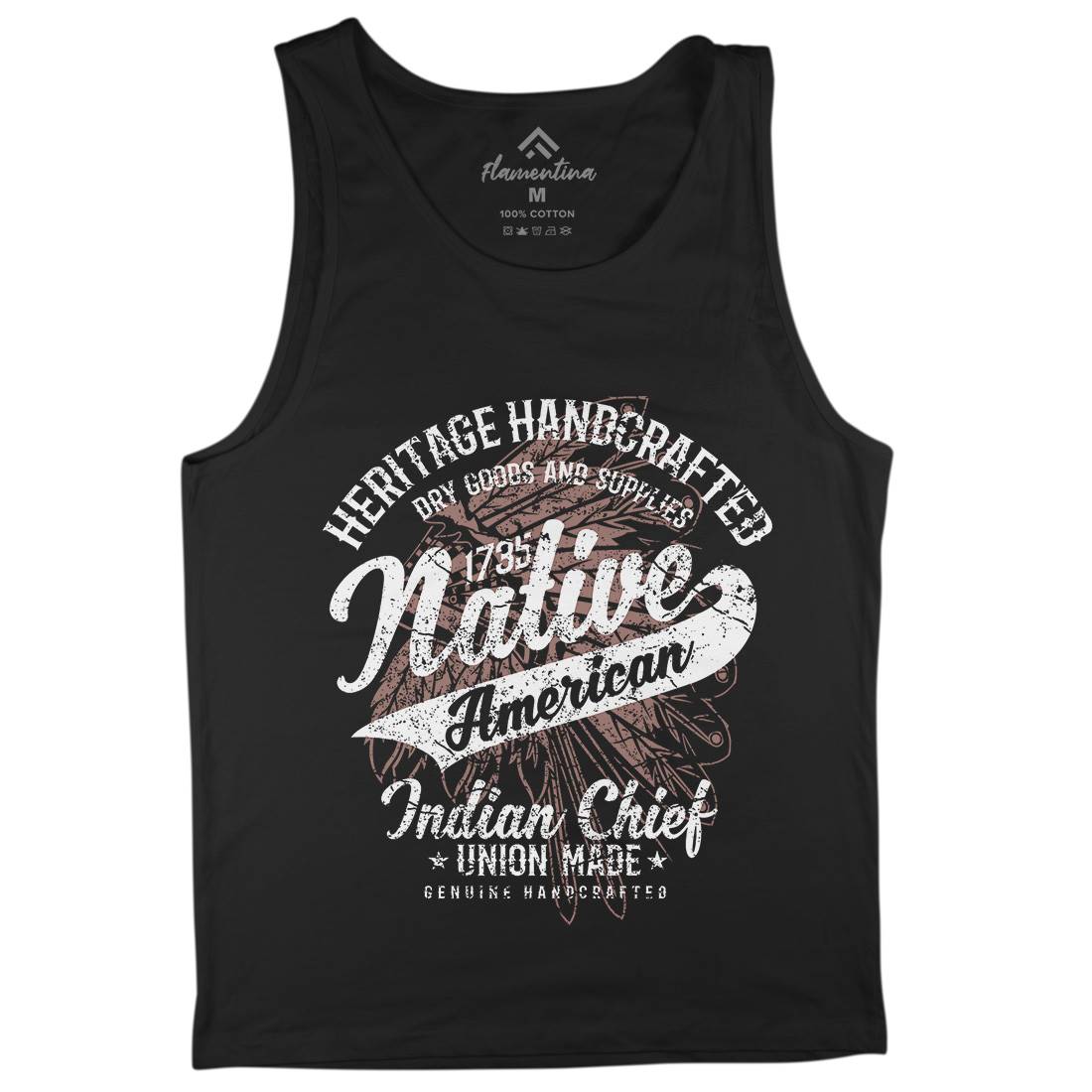 Native American Mens Tank Top Vest Motorcycles A094