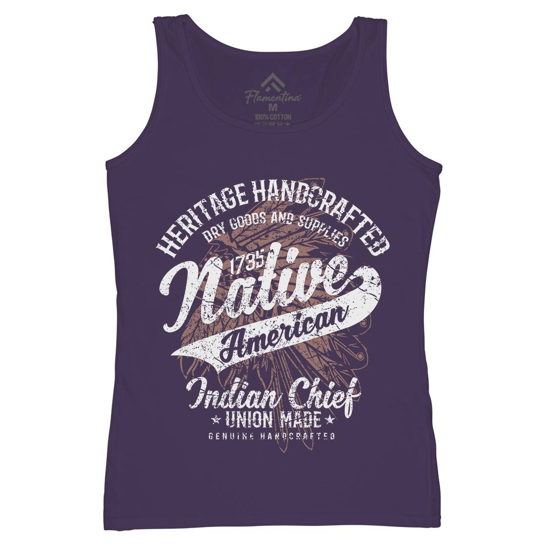 Native American Womens Organic Tank Top Vest Motorcycles A094