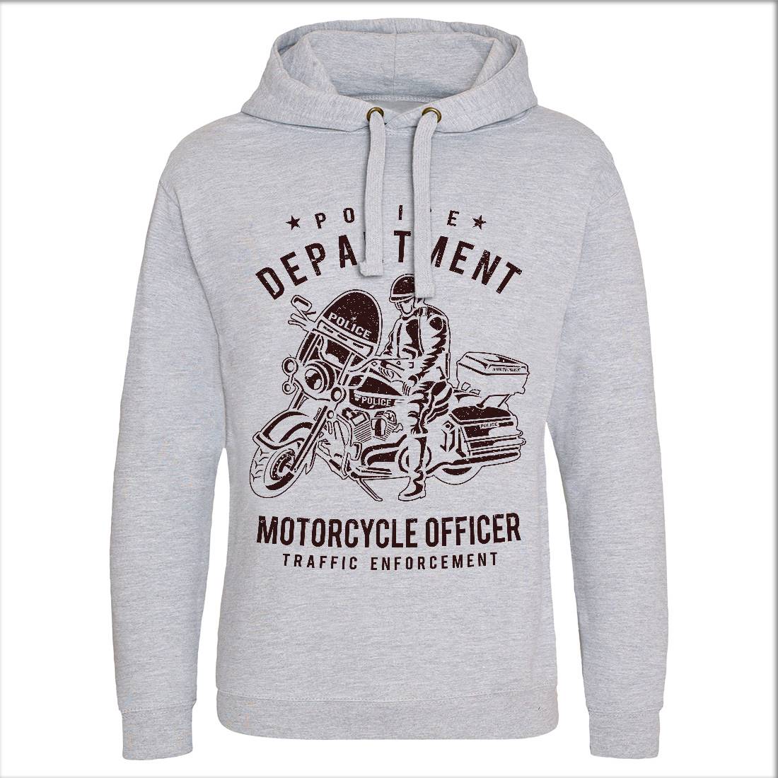 Police Mens Hoodie Without Pocket Motorcycles A095