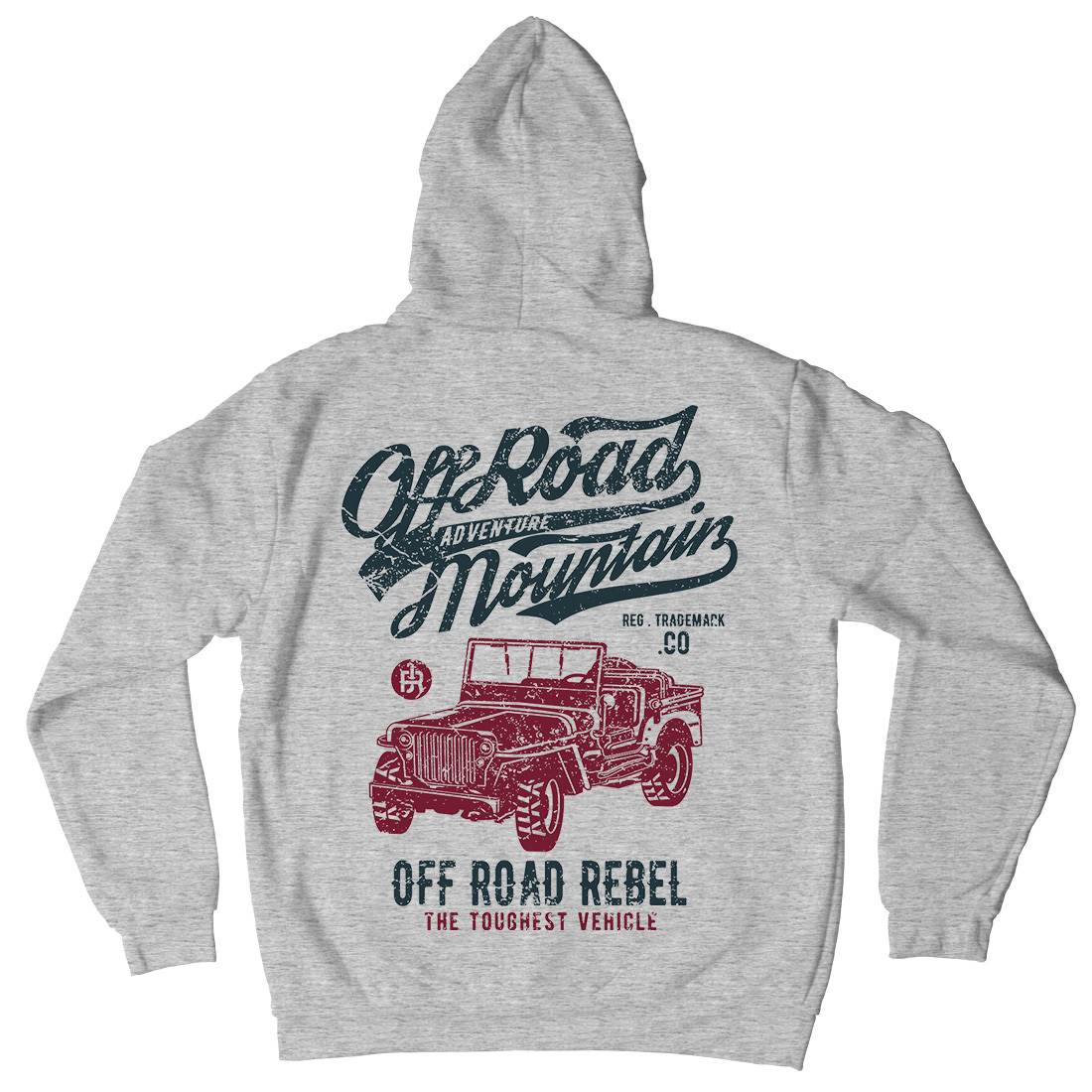 Off Road  Mens Hoodie With Pocket Vehicles A098