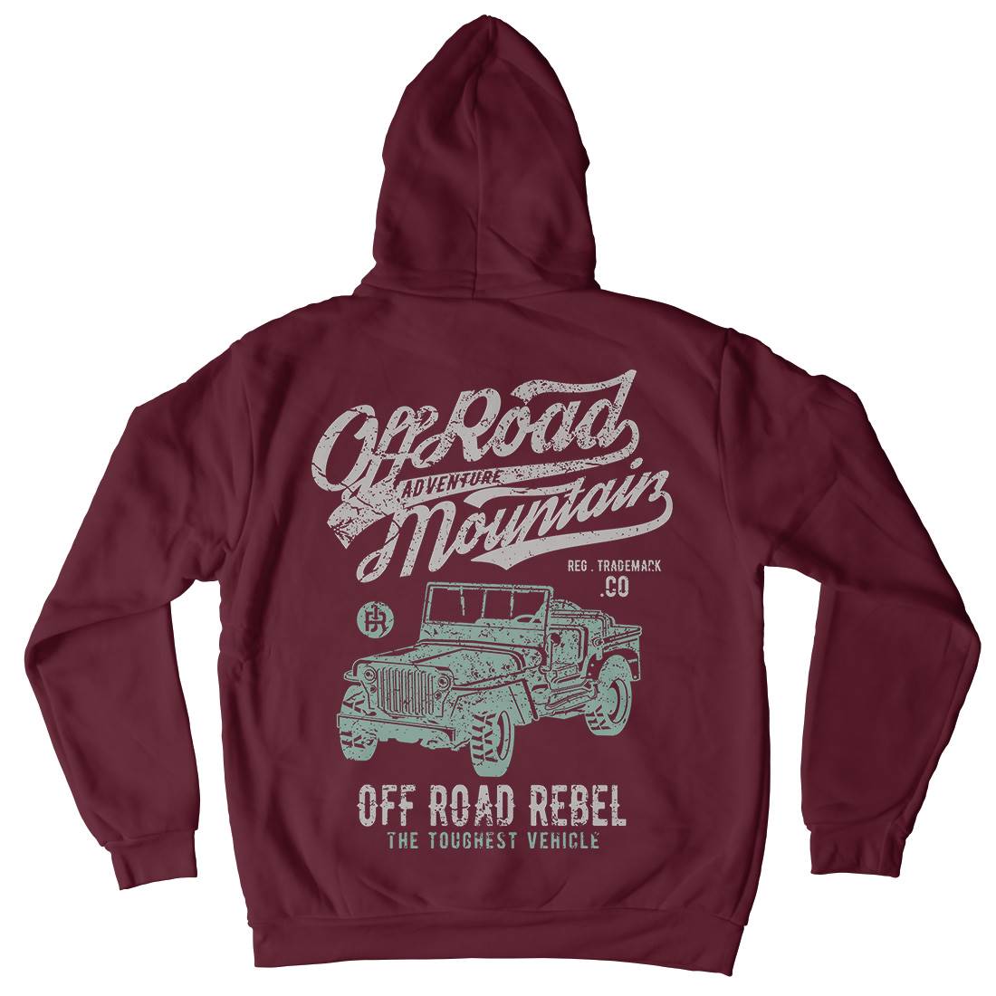 Off Road  Mens Hoodie With Pocket Vehicles A098