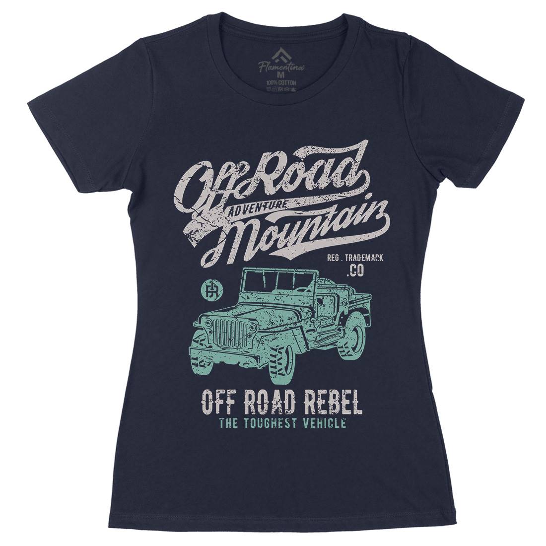 Off Road  Womens Organic Crew Neck T-Shirt Vehicles A098