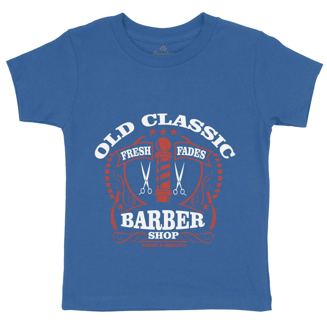 Old Classic Kids Crew Neck T-Shirt Barber A099