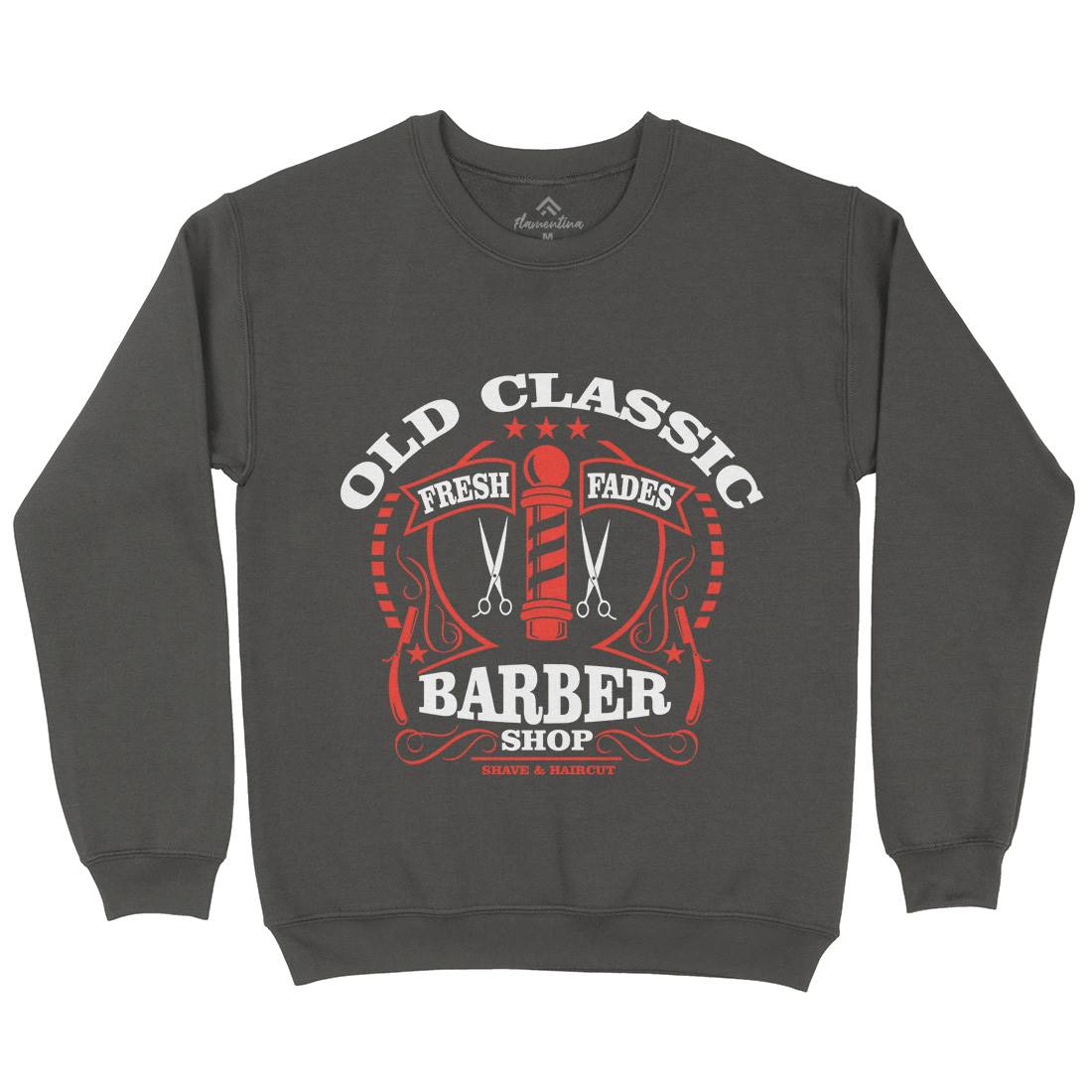 Old Classic Kids Crew Neck Sweatshirt Barber A099