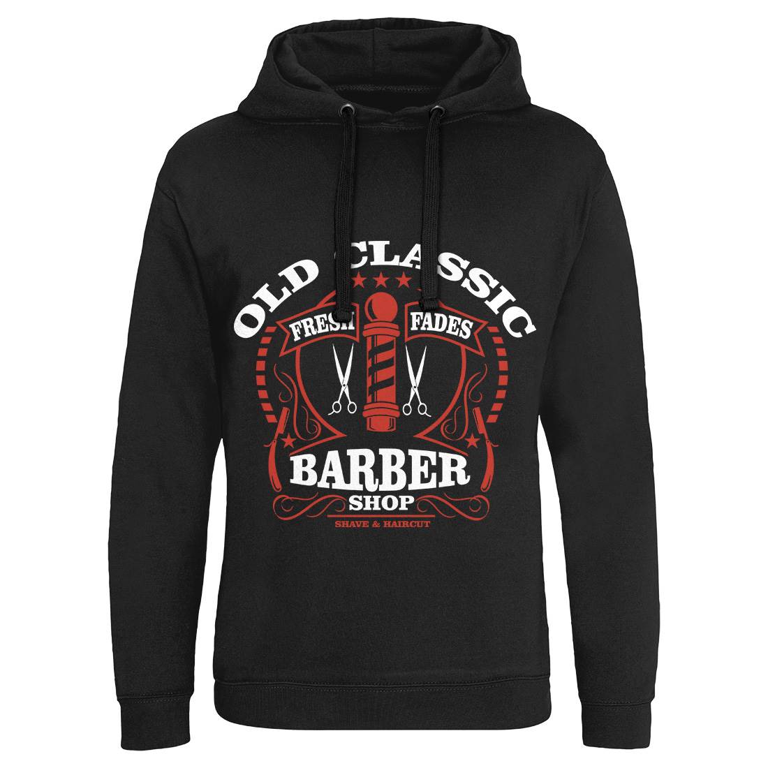 Old Classic Mens Hoodie Without Pocket Barber A099