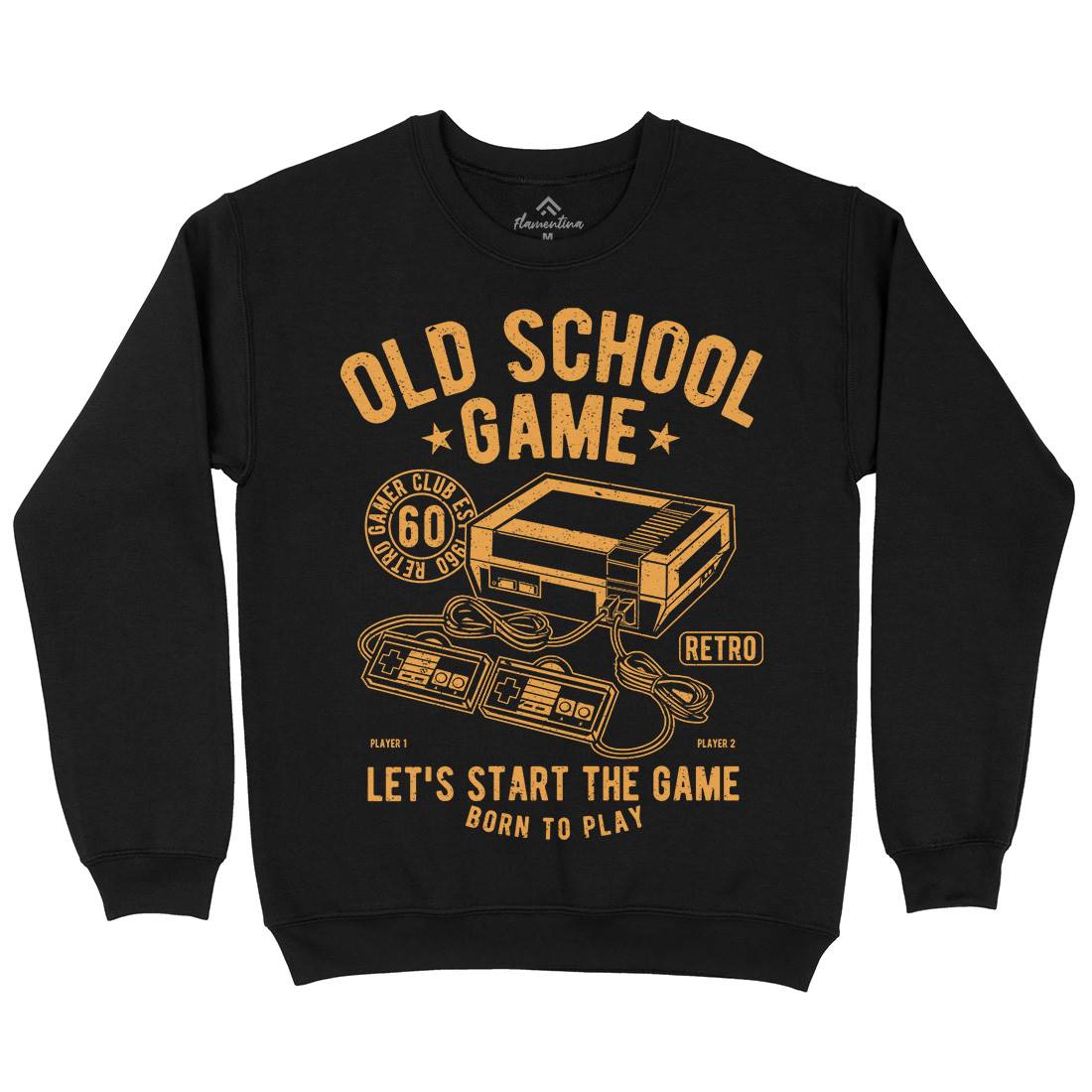 Old School Game Kids Crew Neck Sweatshirt Geek A100