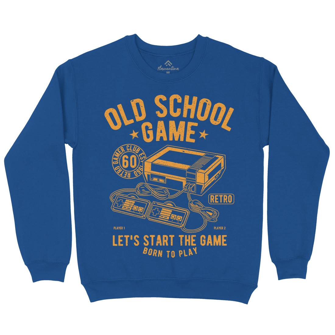 Old School Game Mens Crew Neck Sweatshirt Geek A100