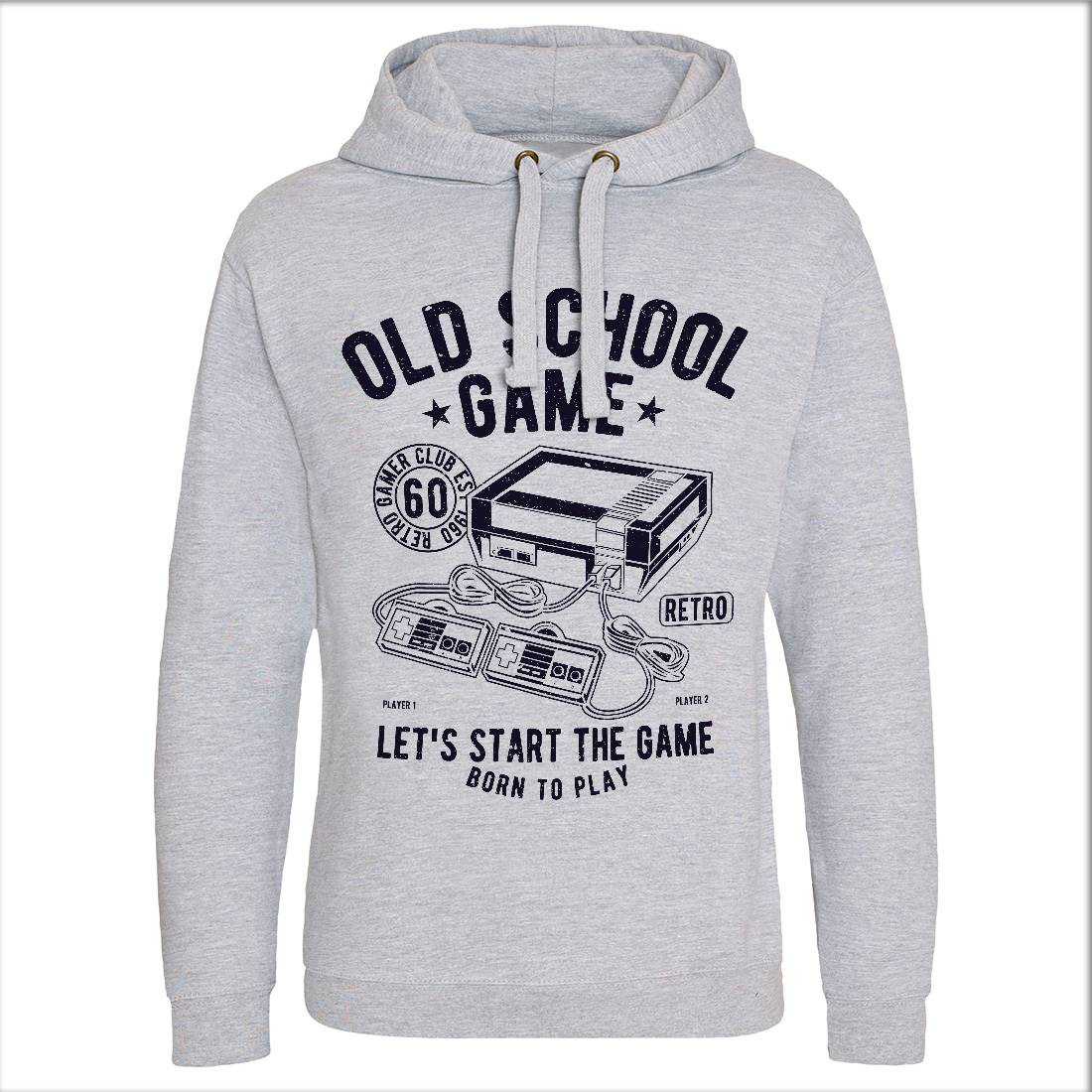 Old School Game Mens Hoodie Without Pocket Geek A100