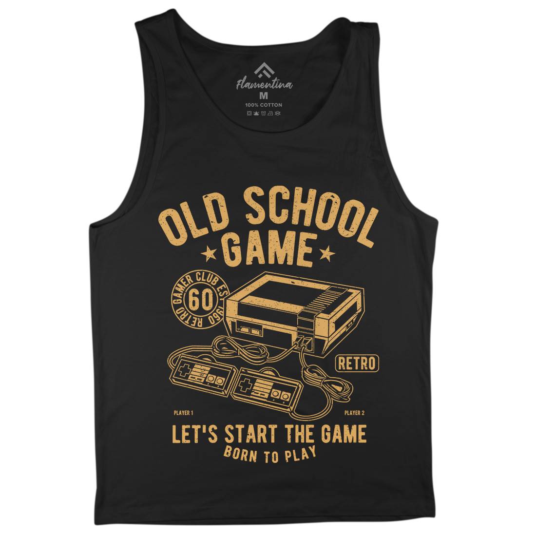 Old School Game Mens Tank Top Vest Geek A100