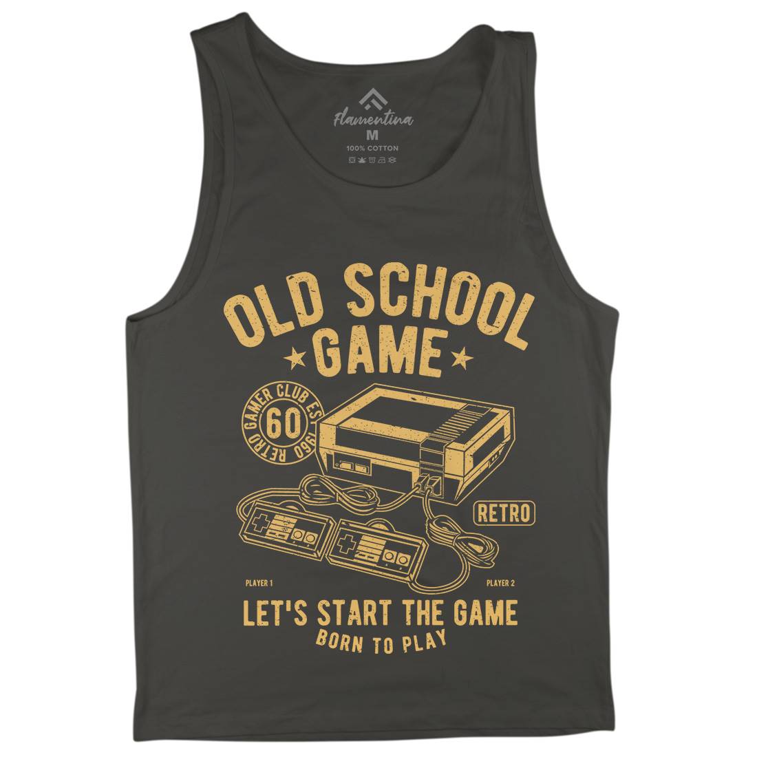 Old School Game Mens Tank Top Vest Geek A100