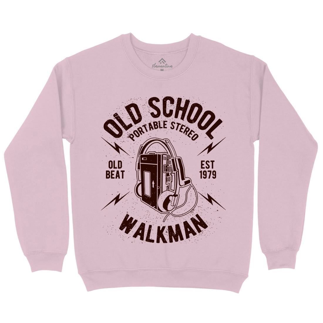 Old School Player Kids Crew Neck Sweatshirt Music A102