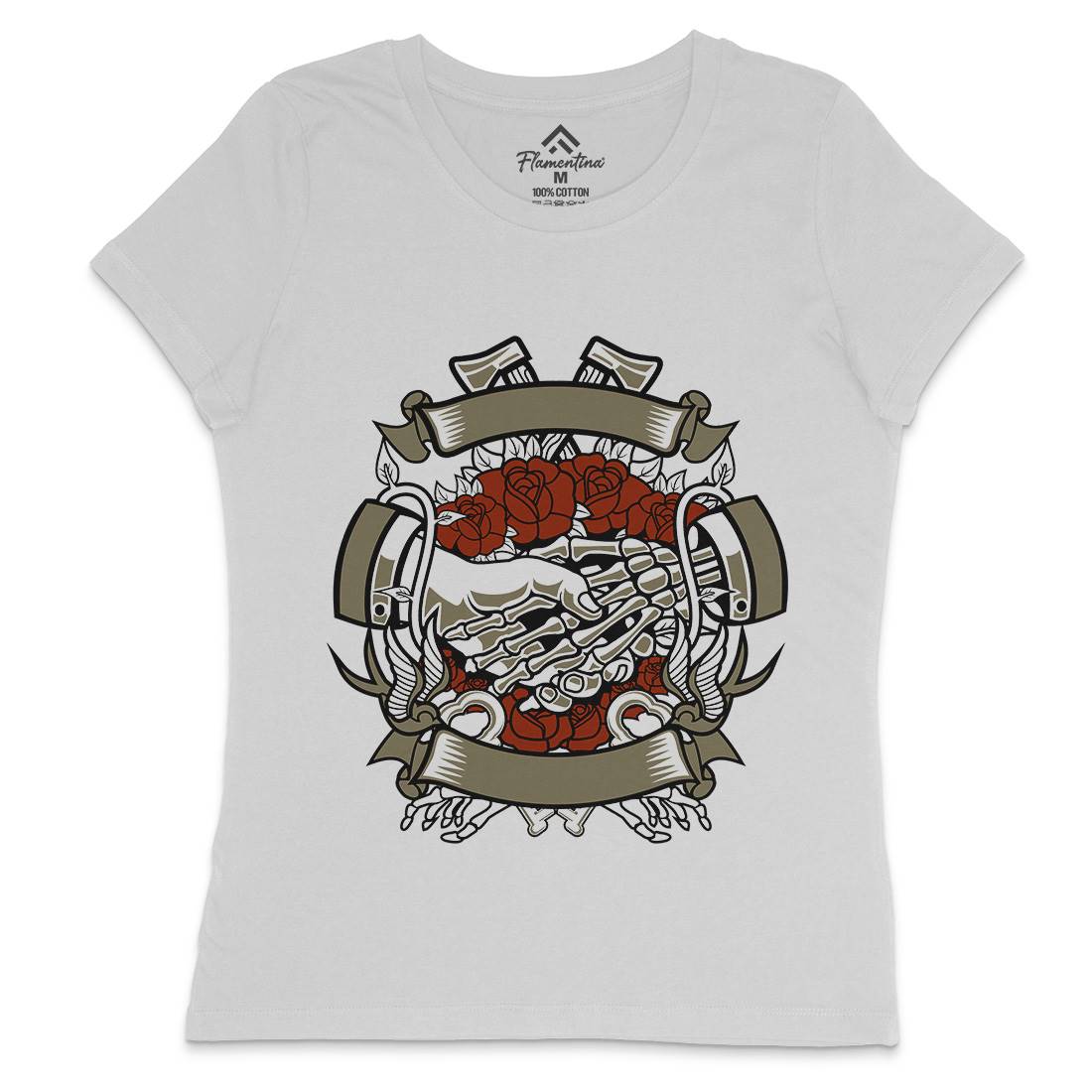Otherside Womens Crew Neck T-Shirt Religion A103
