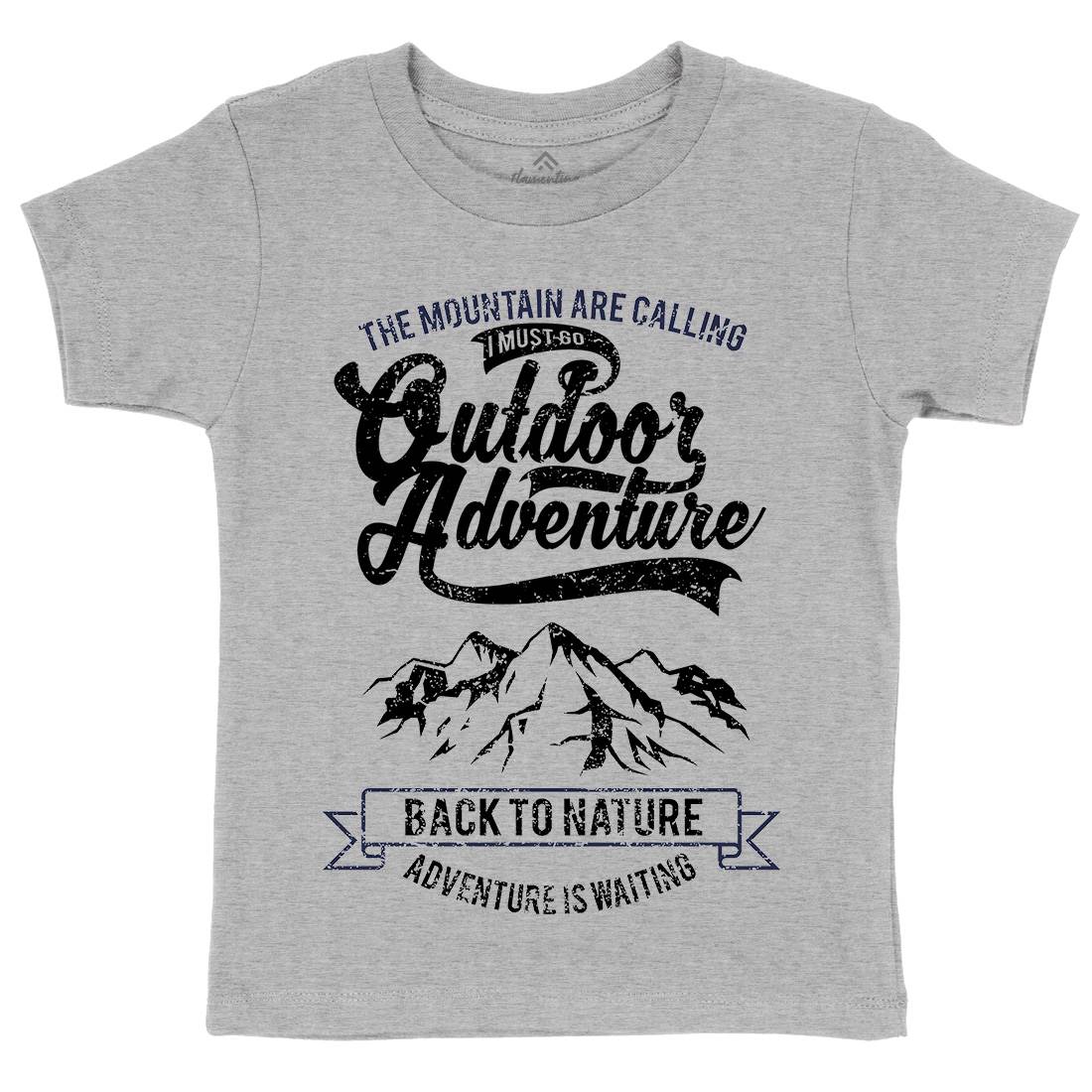 Outdoor Adventure Kids Crew Neck T-Shirt Nature A104