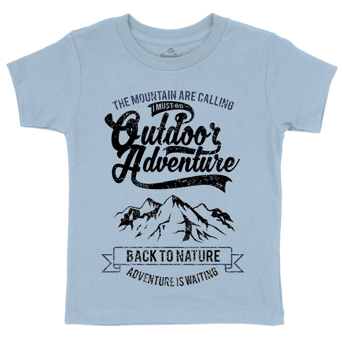 Outdoor Adventure Kids Crew Neck T-Shirt Nature A104