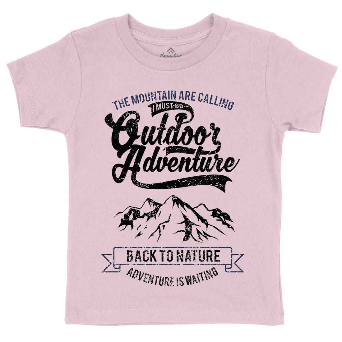 Outdoor Adventure Kids Organic Crew Neck T-Shirt Nature A104