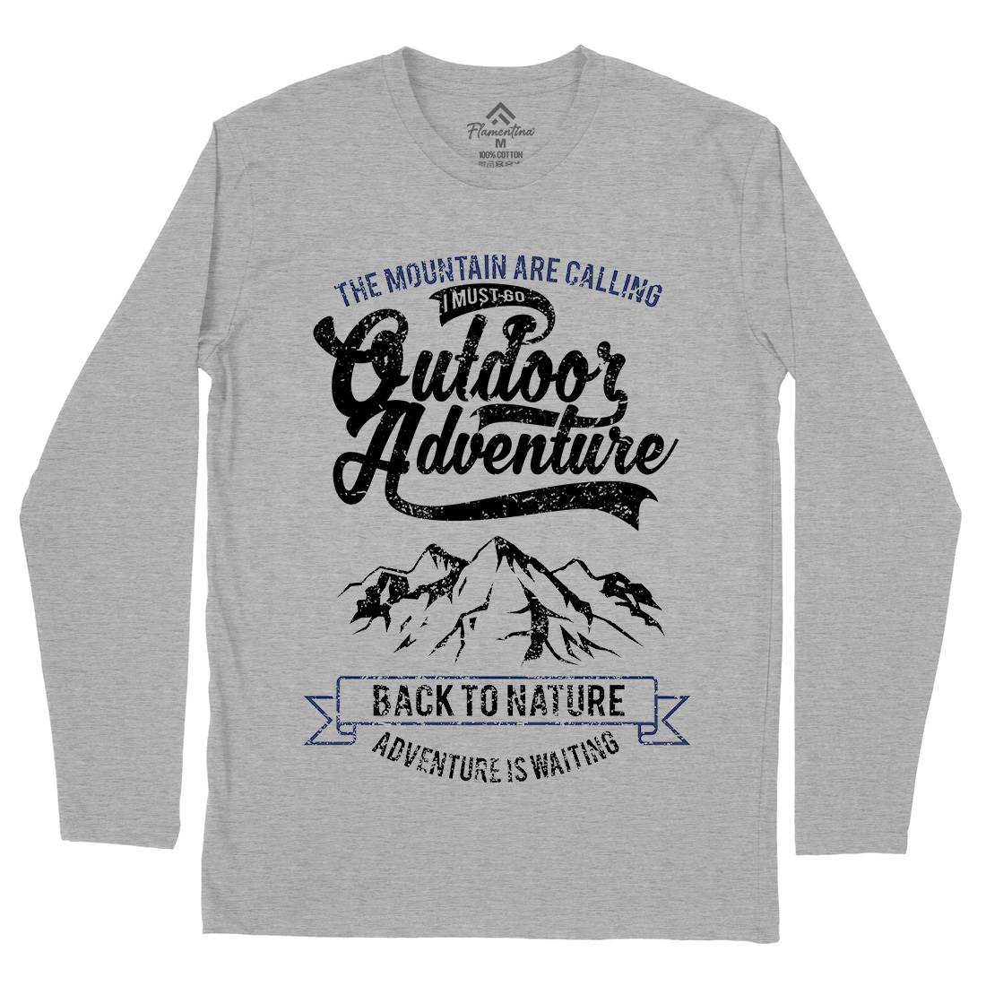 Outdoor Adventure Mens Long Sleeve T-Shirt Nature A104