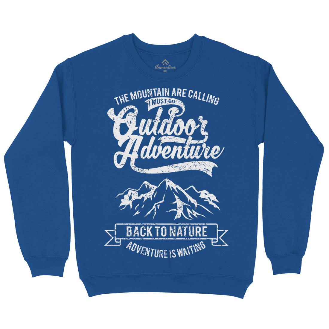 Outdoor Adventure Mens Crew Neck Sweatshirt Nature A104