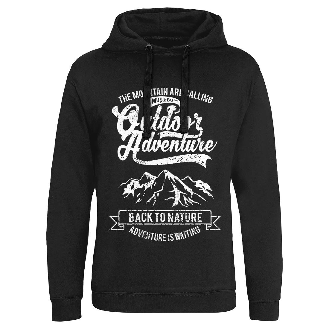 Outdoor Adventure Mens Hoodie Without Pocket Nature A104