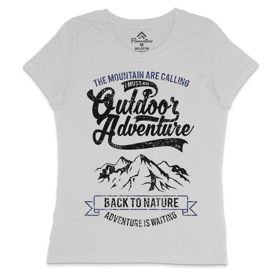 Outdoor Adventure Womens Crew Neck T-Shirt Nature A104