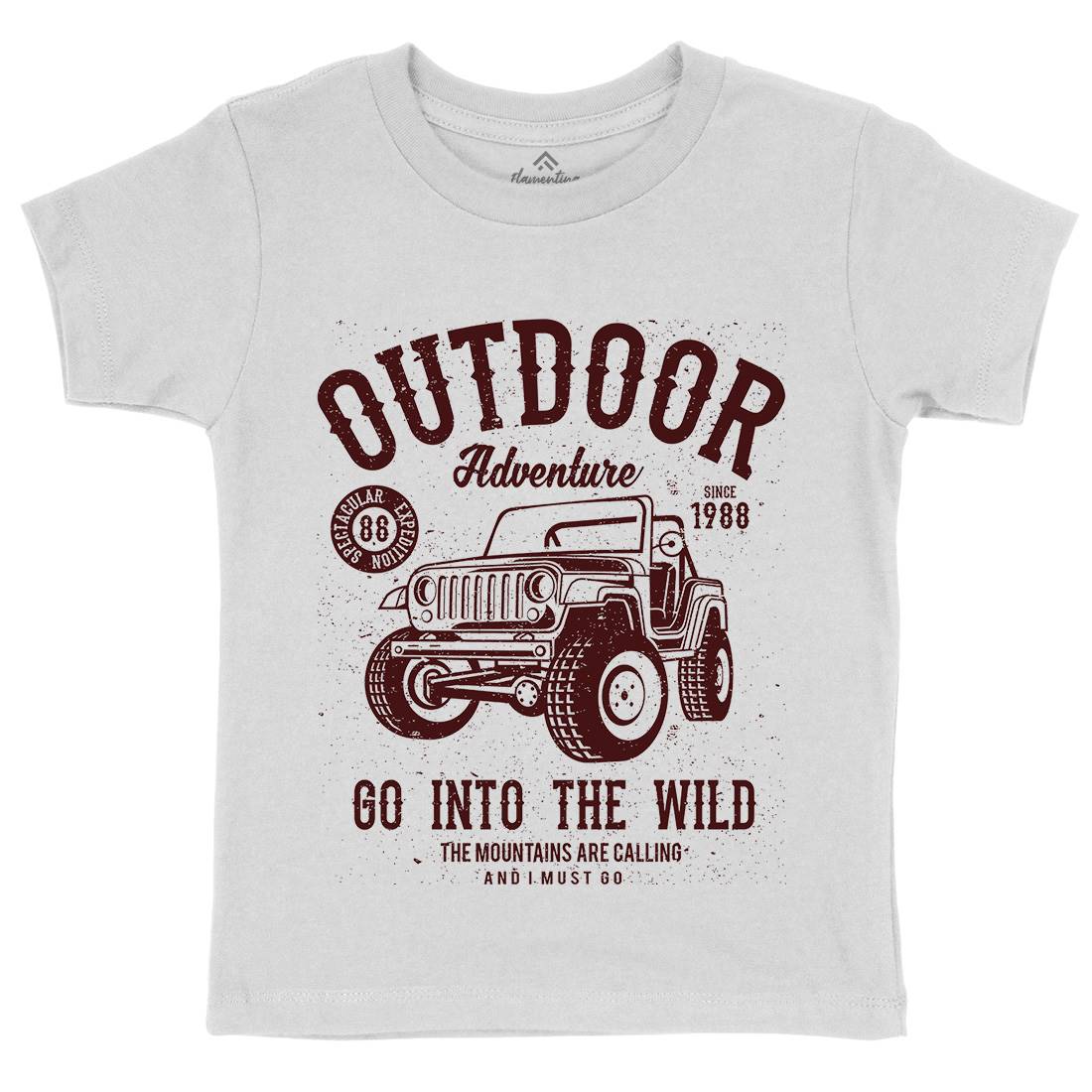 Outdoor Adventure Kids Organic Crew Neck T-Shirt Nature A105