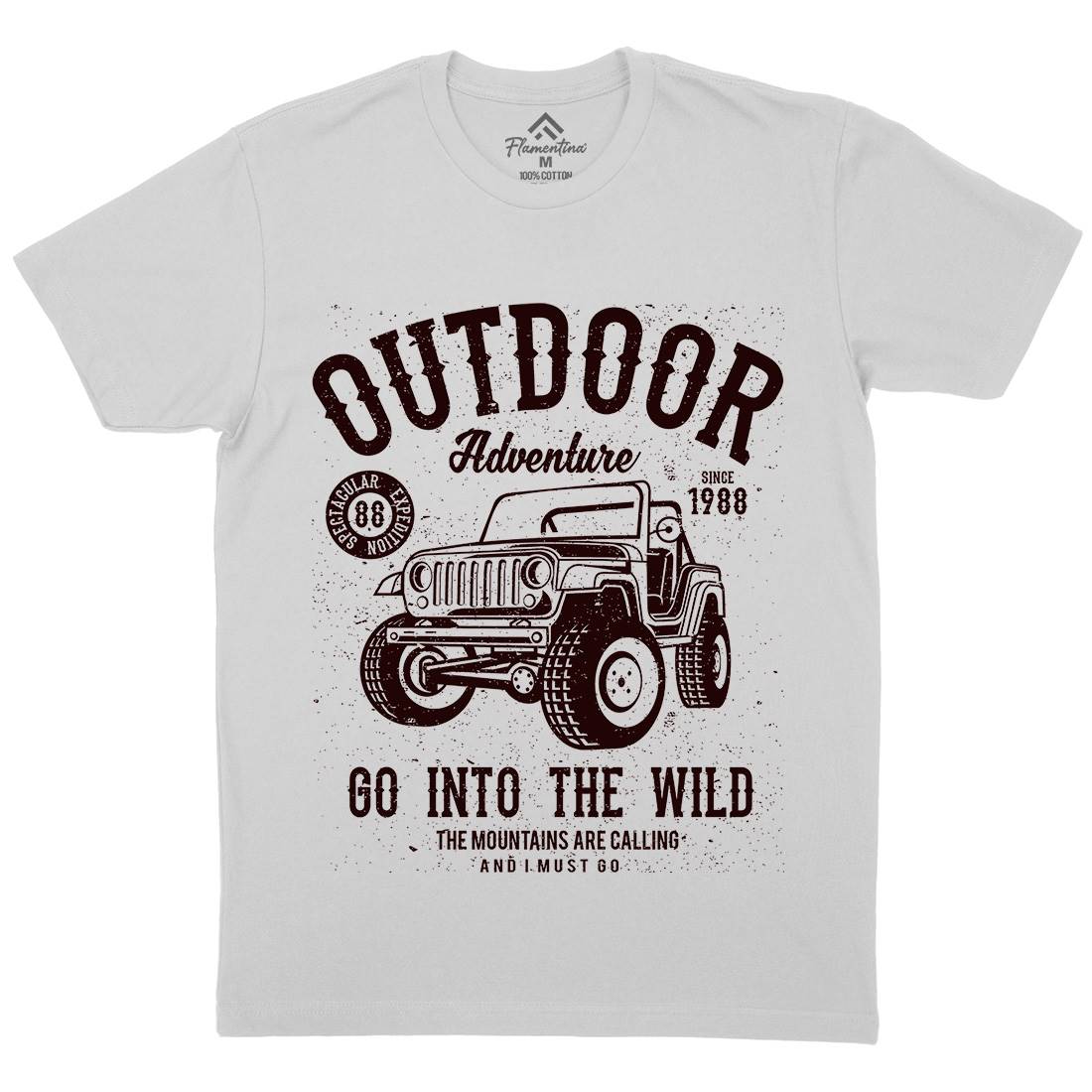 Outdoor Adventure Mens Crew Neck T-Shirt Nature A105