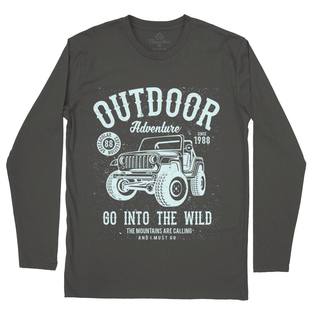 Outdoor Adventure Mens Long Sleeve T-Shirt Nature A105