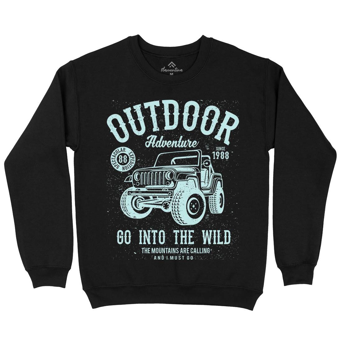 Outdoor Adventure Kids Crew Neck Sweatshirt Nature A105
