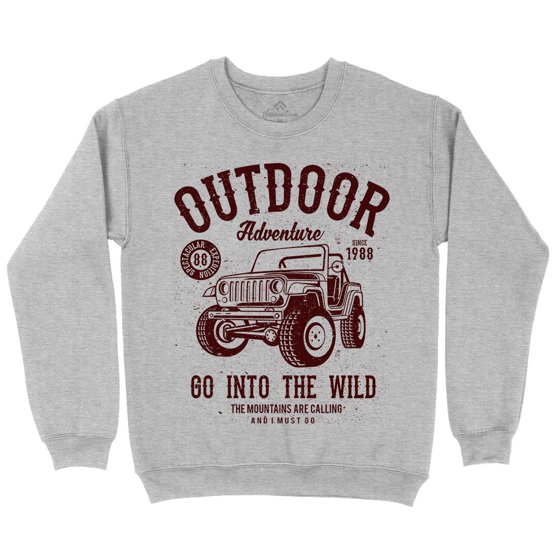 Outdoor Adventure Mens Crew Neck Sweatshirt Nature A105