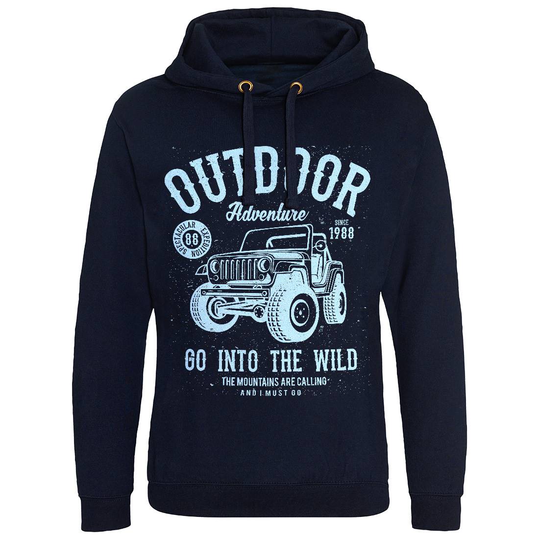 Outdoor Adventure Mens Hoodie Without Pocket Nature A105