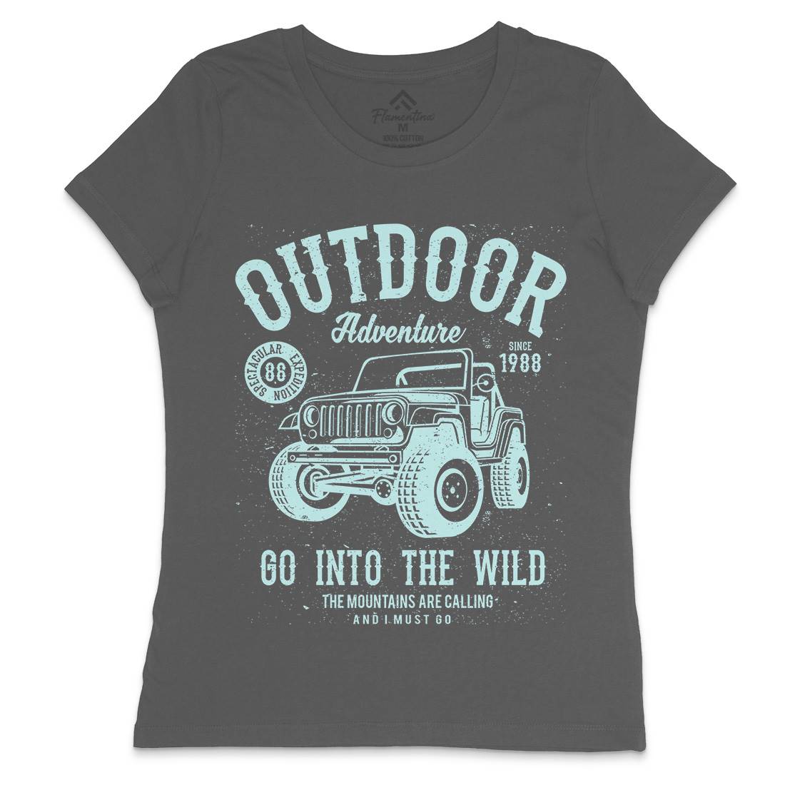 Outdoor Adventure Womens Crew Neck T-Shirt Nature A105