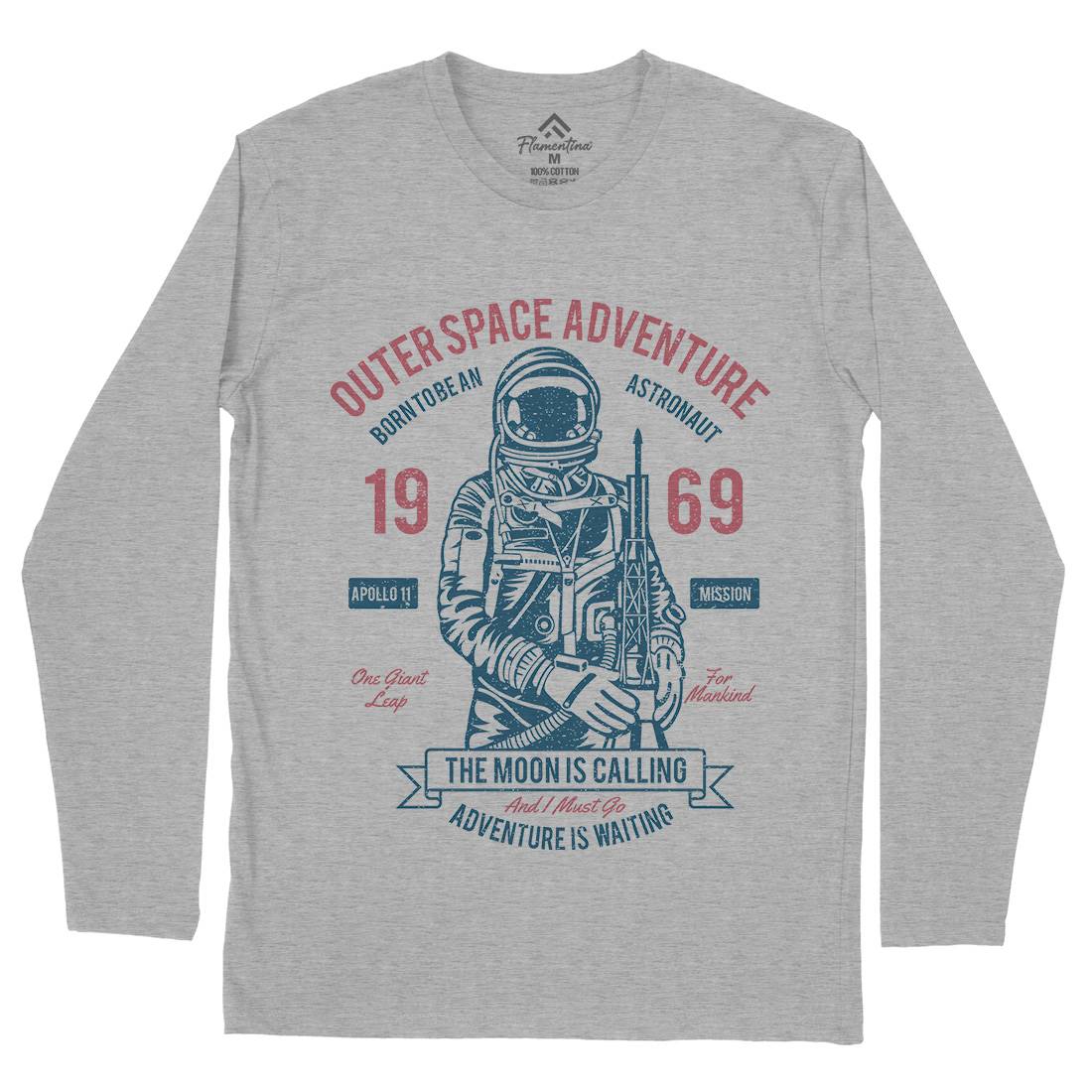 Outer Adventure 69 Mens Long Sleeve T-Shirt Space A106