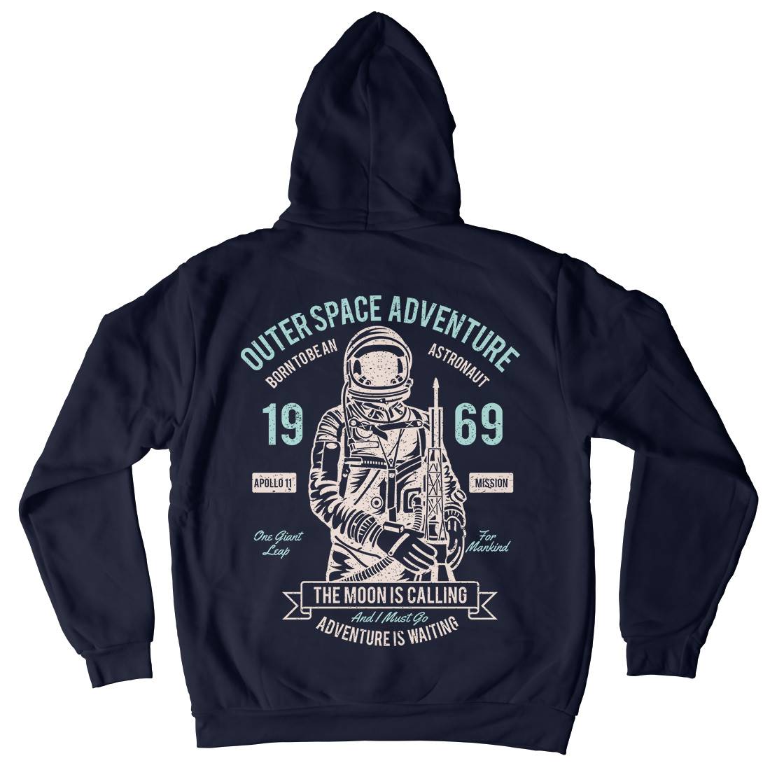 Outer Adventure 69 Mens Hoodie With Pocket Space A106