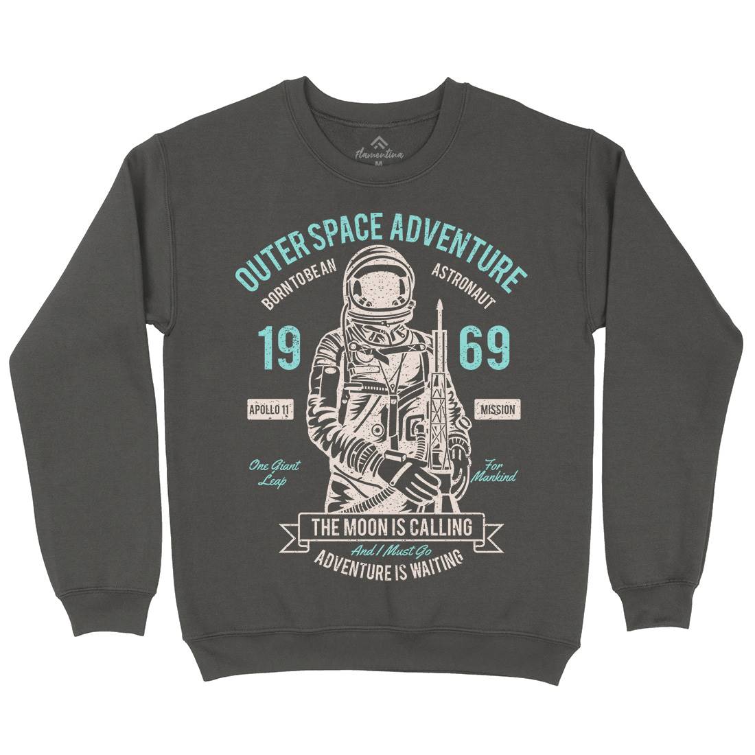 Outer Adventure 69 Mens Crew Neck Sweatshirt Space A106