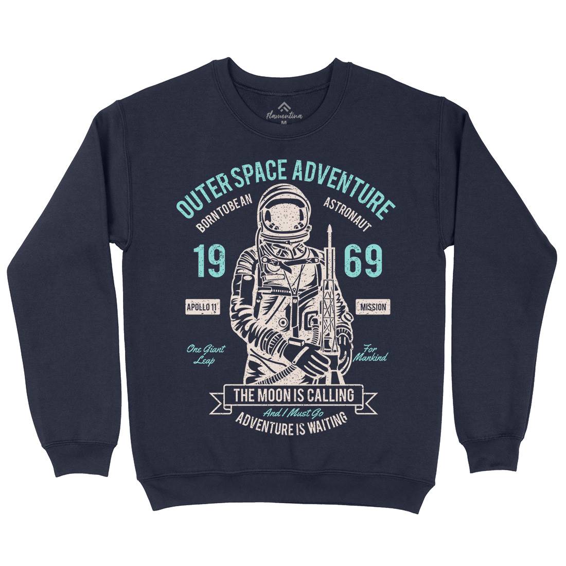 Outer Adventure 69 Kids Crew Neck Sweatshirt Space A106