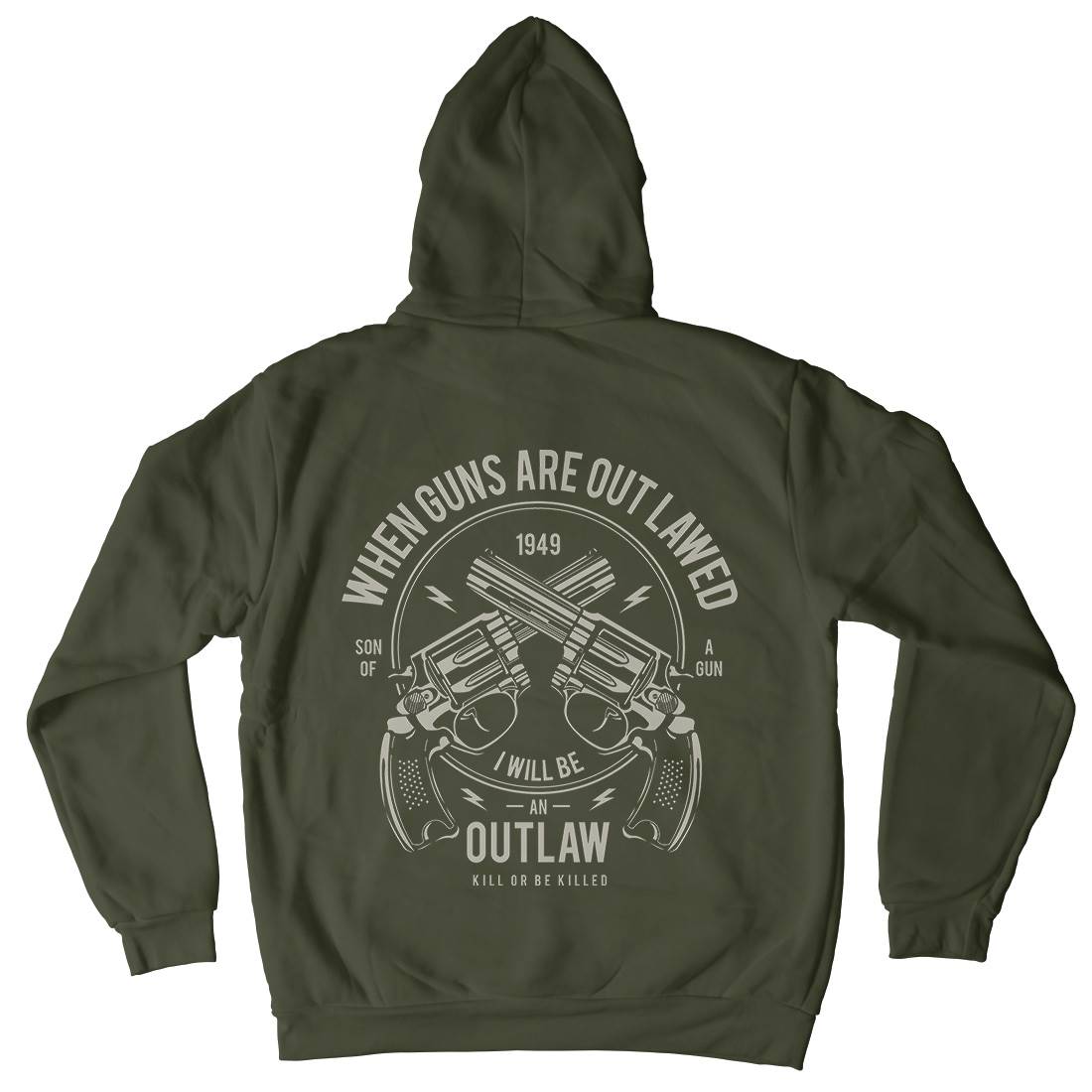 Outlaw Kids Crew Neck Hoodie American A107