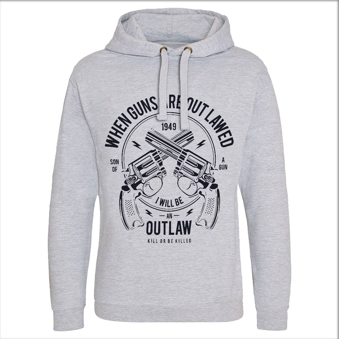 Outlaw Mens Hoodie Without Pocket American A107