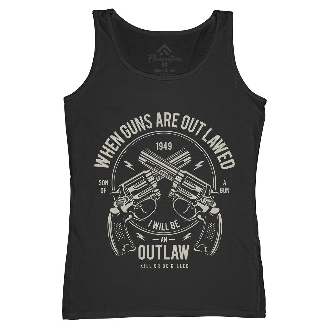 Outlaw Womens Organic Tank Top Vest American A107