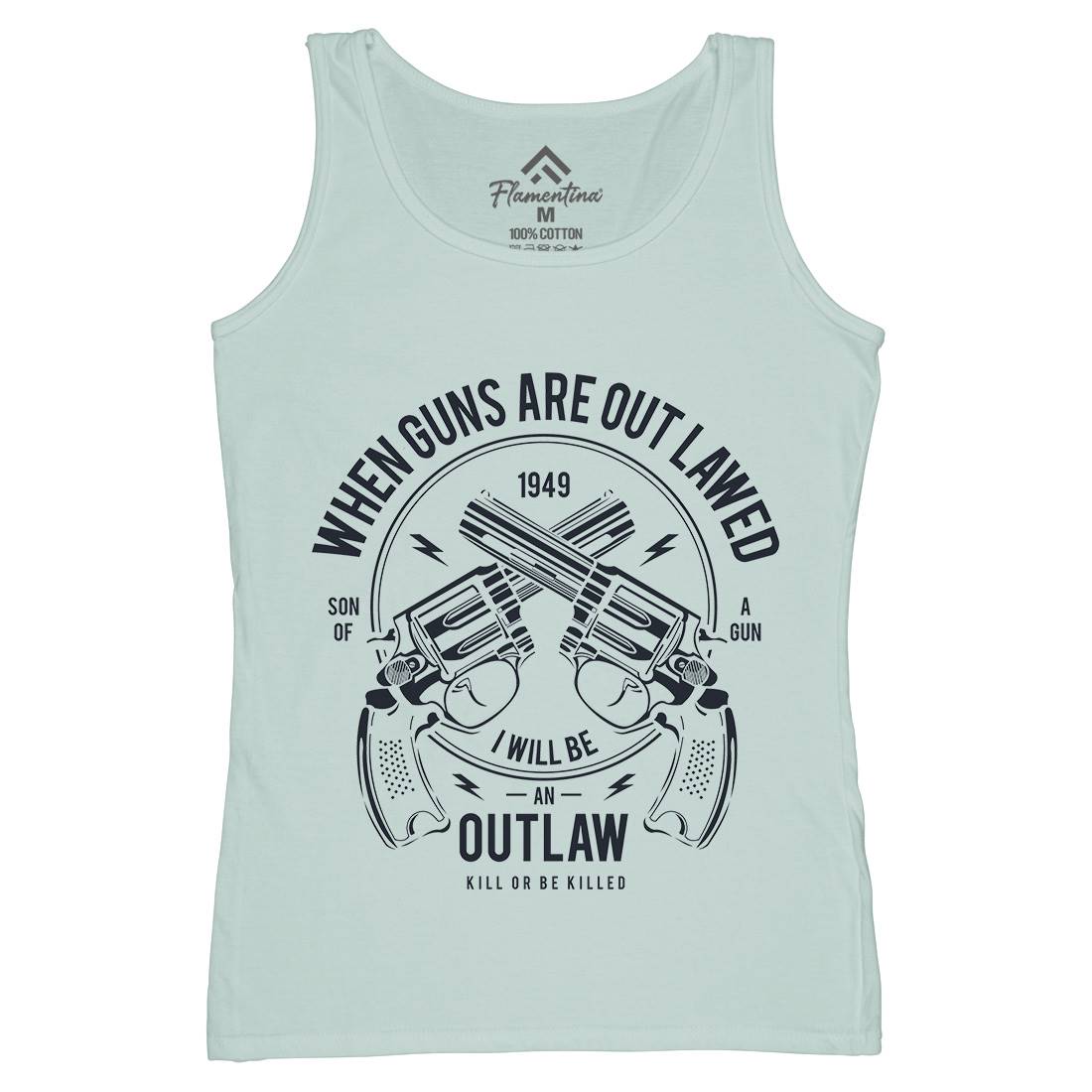 Outlaw Womens Organic Tank Top Vest American A107