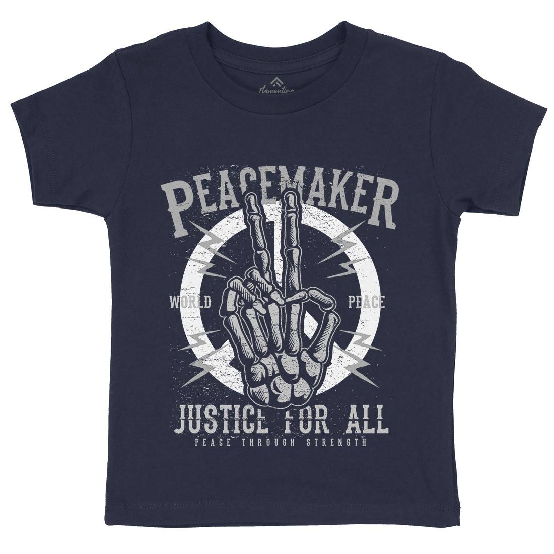 Maker Kids Crew Neck T-Shirt Peace A108