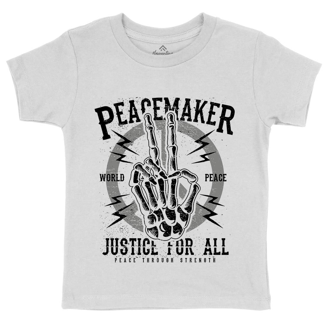 Maker Kids Crew Neck T-Shirt Peace A108