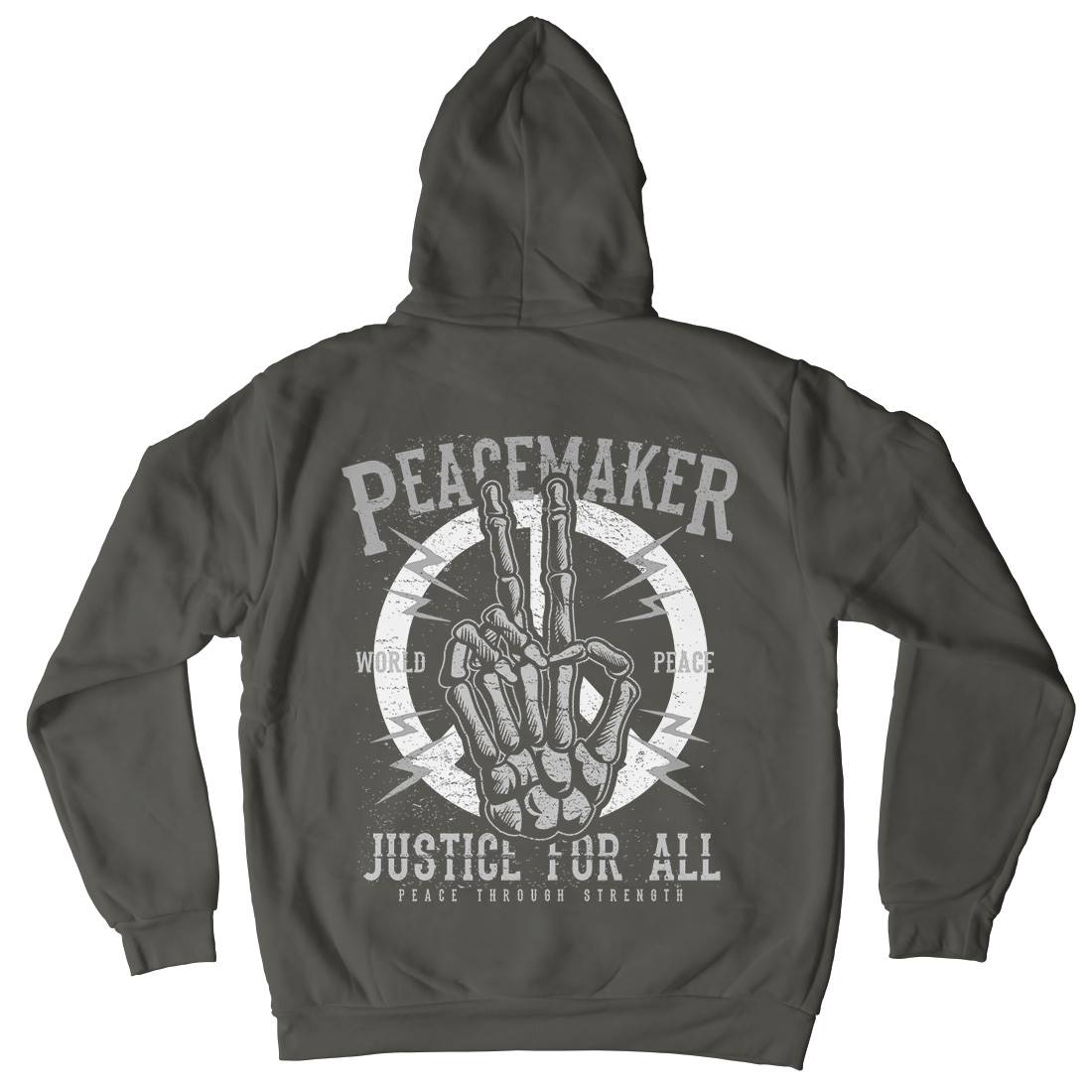 Maker Mens Hoodie With Pocket Peace A108