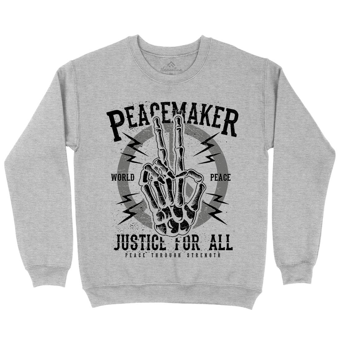 Maker Mens Crew Neck Sweatshirt Peace A108