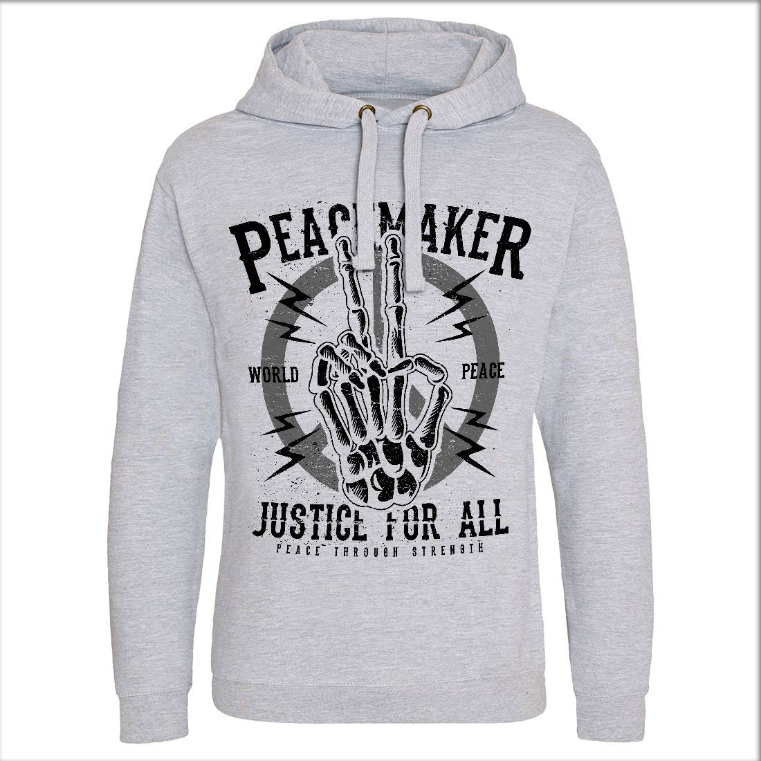 Maker Mens Hoodie Without Pocket Peace A108