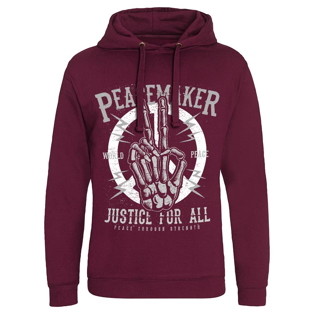 Maker Mens Hoodie Without Pocket Peace A108