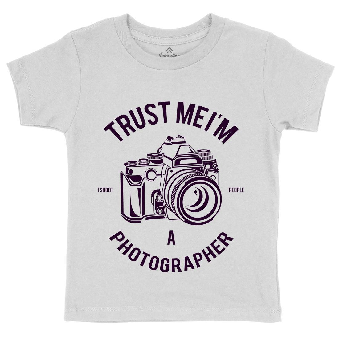 Photographer Kids Organic Crew Neck T-Shirt Media A110