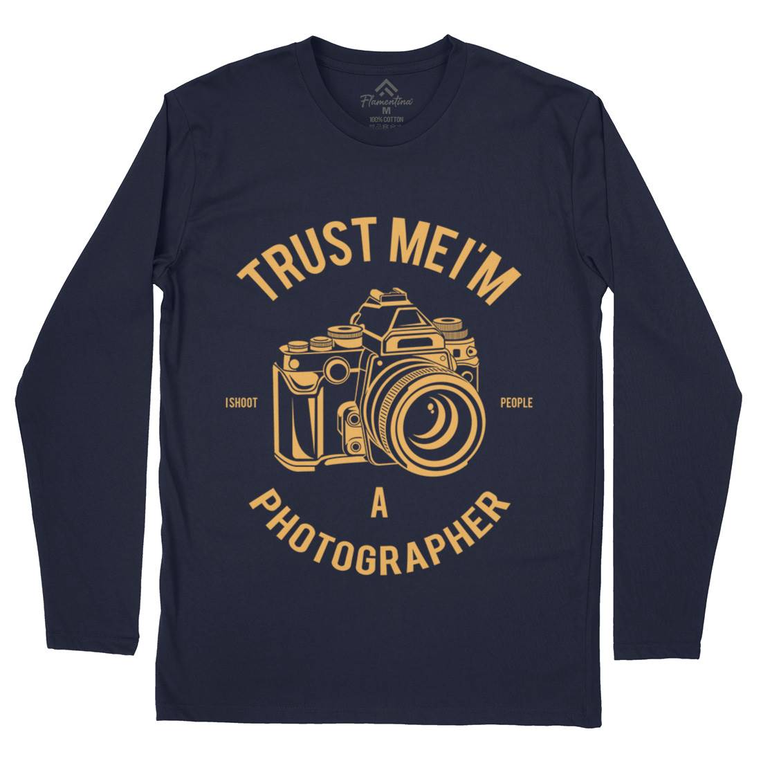 Photographer Mens Long Sleeve T-Shirt Media A110