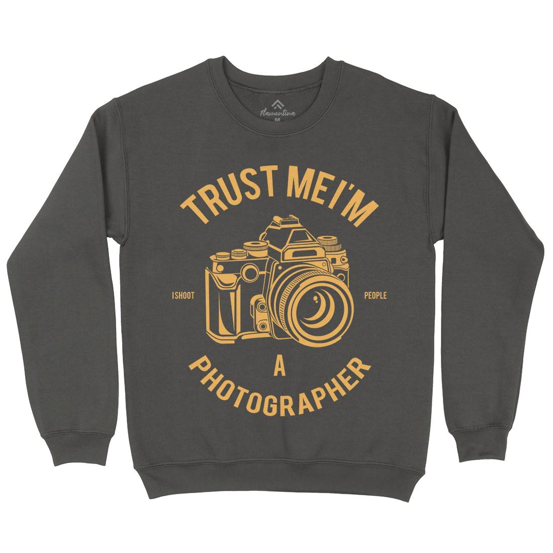 Photographer Mens Crew Neck Sweatshirt Media A110