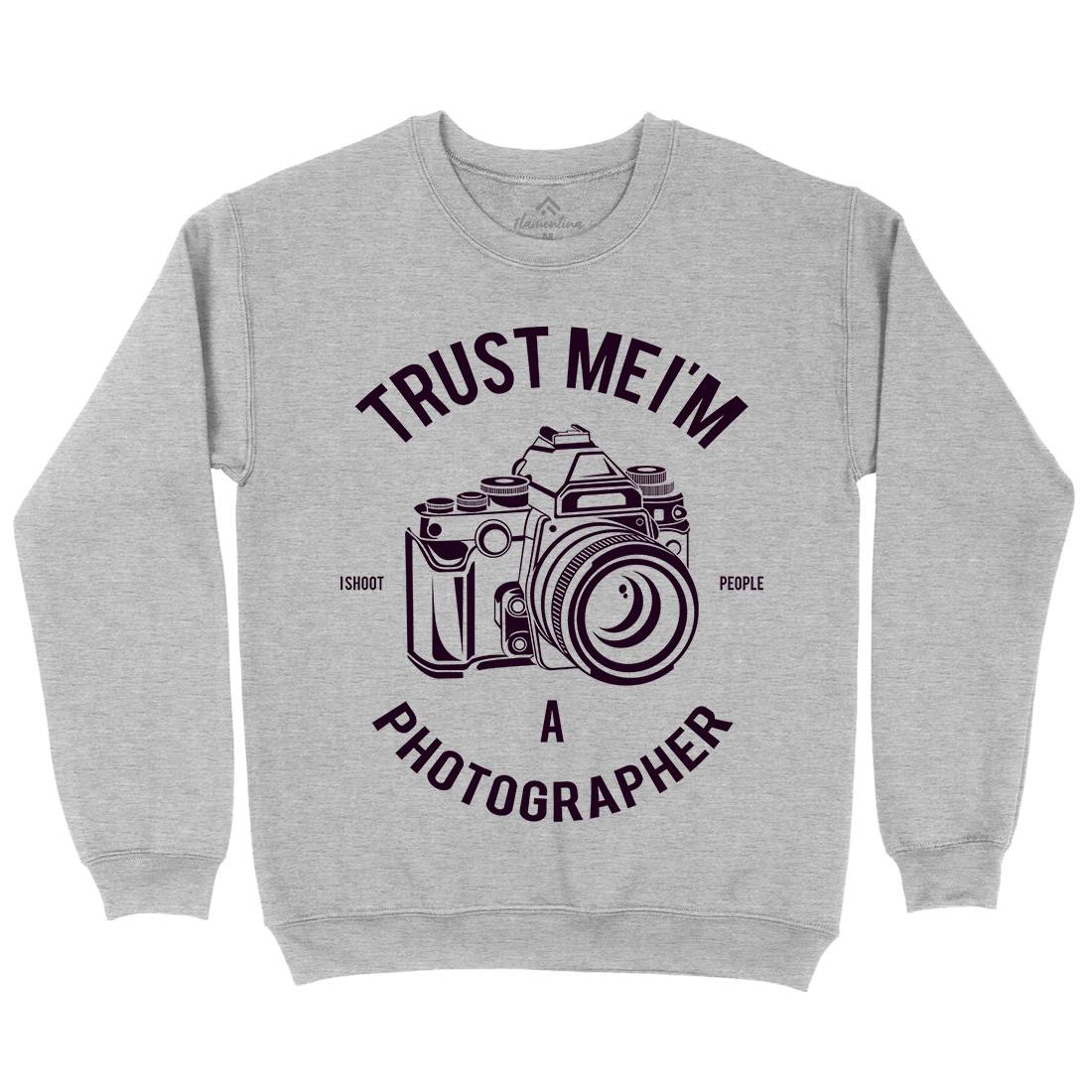 Photographer Mens Crew Neck Sweatshirt Media A110