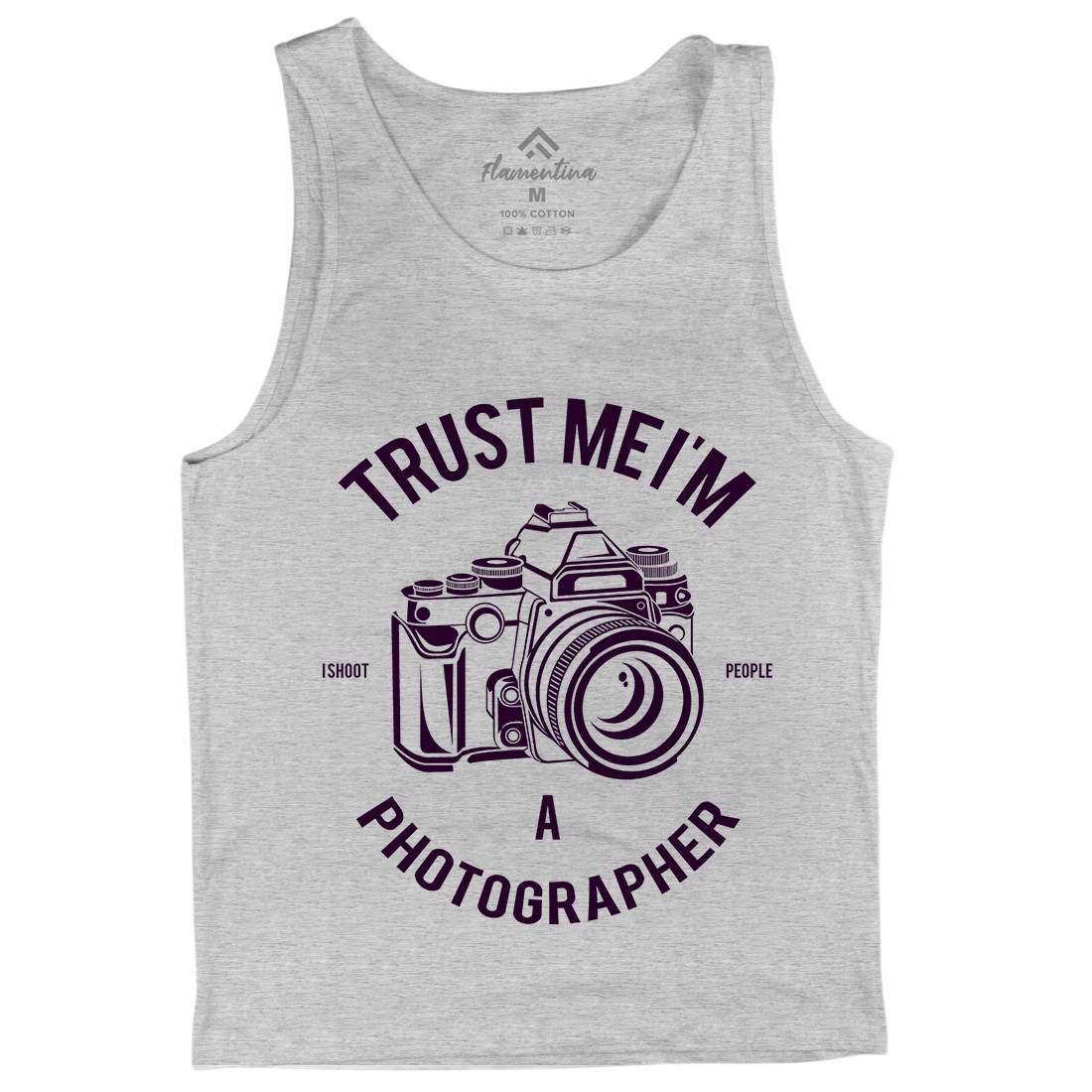 Photographer Mens Tank Top Vest Media A110