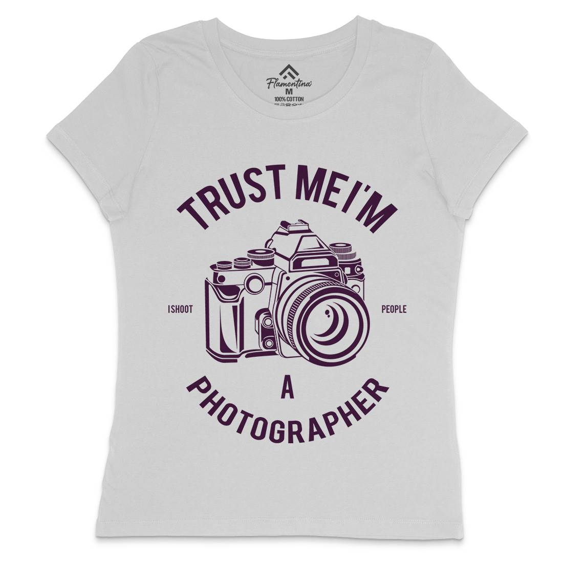 Photographer Womens Crew Neck T-Shirt Media A110